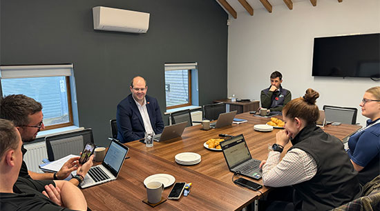PCC in meeting room at a table