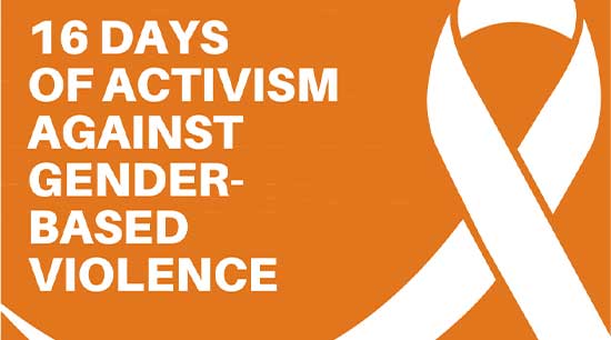 White ribbon graphic