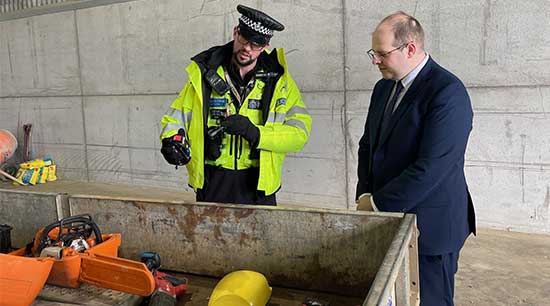 PCC watches as equipment marked